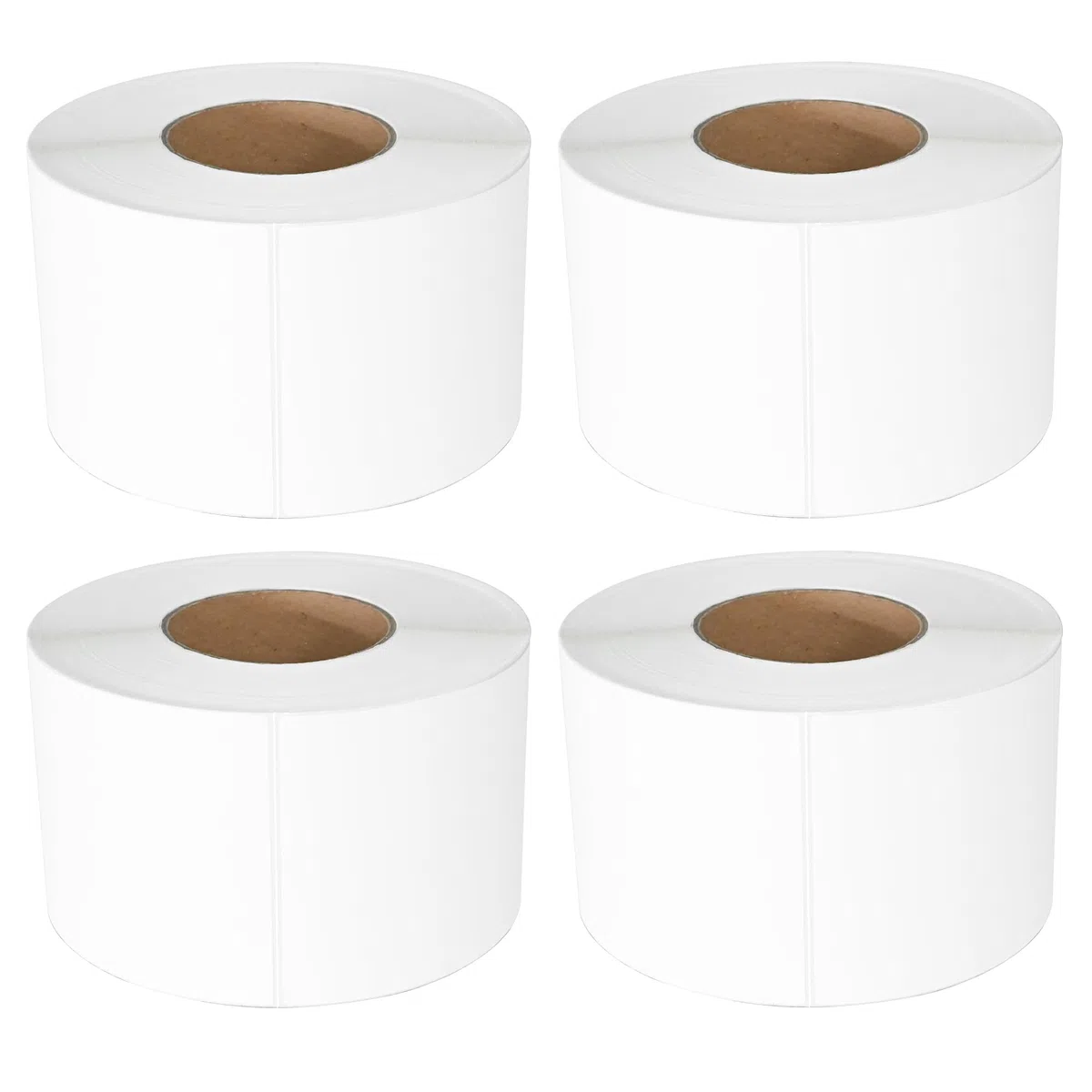 L LIKED Thermo-Etiketten, 10,2 x 15,2 cm, perforiert, industrielle Thermo-Versand-Etiketten mit 7,6 cm Kern, 4000 Stück