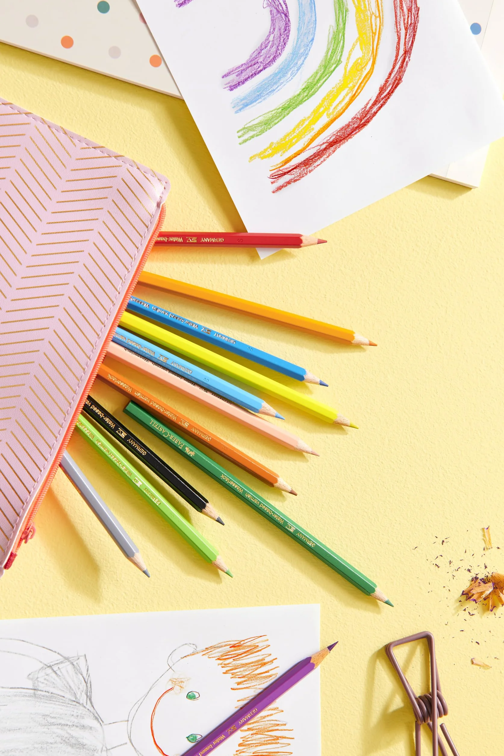 Faber-Castell 111260 - Buntstifte Set Castle, 60-teilig, hexagonal, bruchsicher, für Kinder und Erwachsene | Bruchsichere Farbstifte mit hoher Farbbrillanz und weicher Mine für Kinder und Erwachsene