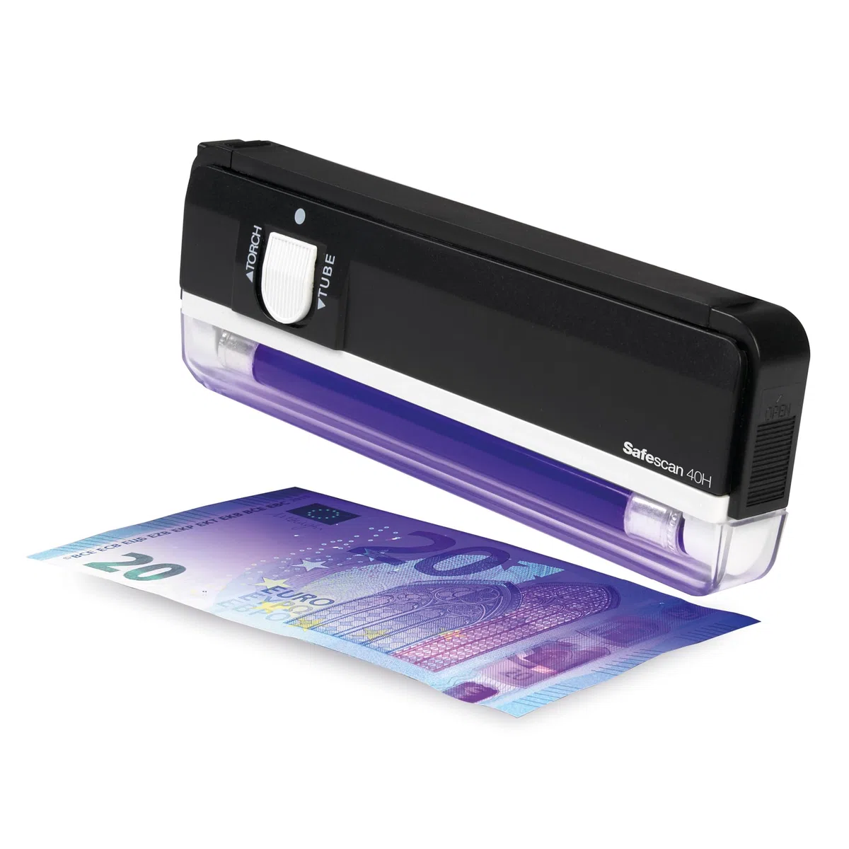 Safescan 40H tragbarer Geldscheinprüfer zu schnellen Prüfung von Banknoten, Kreditkarten und Ausweisen - Geldscheinprüfer mit UV-Licht - UV-Licht Geldscheinprüfer