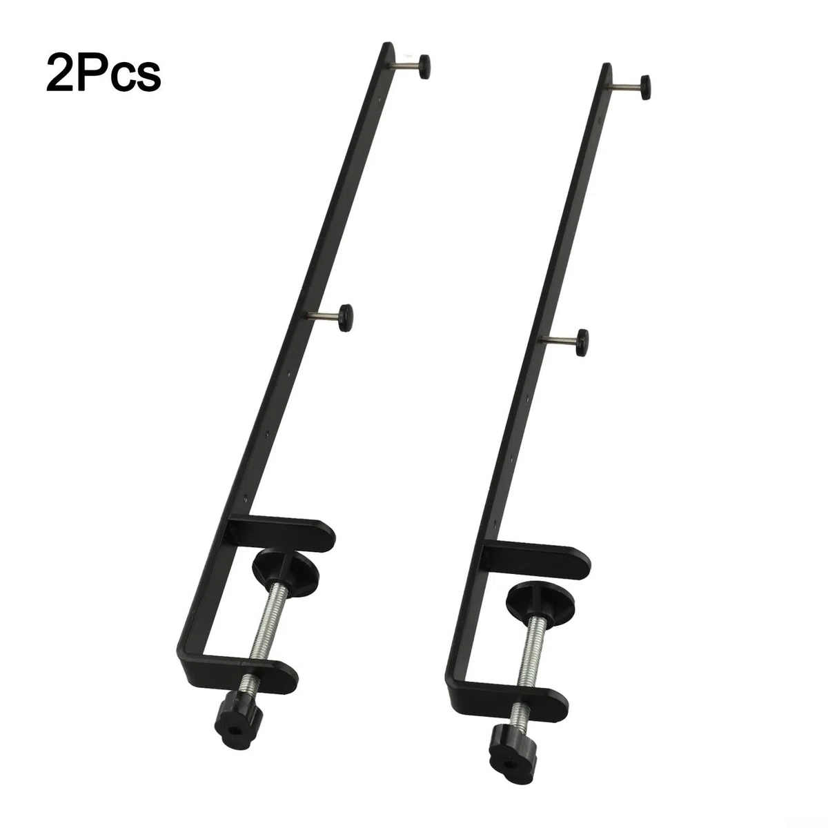 2 x verlängerte Metall-Schreibtischklemme. Stecktafel-Befestigungshalterung, Schreibtisch-Organisationshalter für Büro, Gaming, Wohnzimmer, Küche