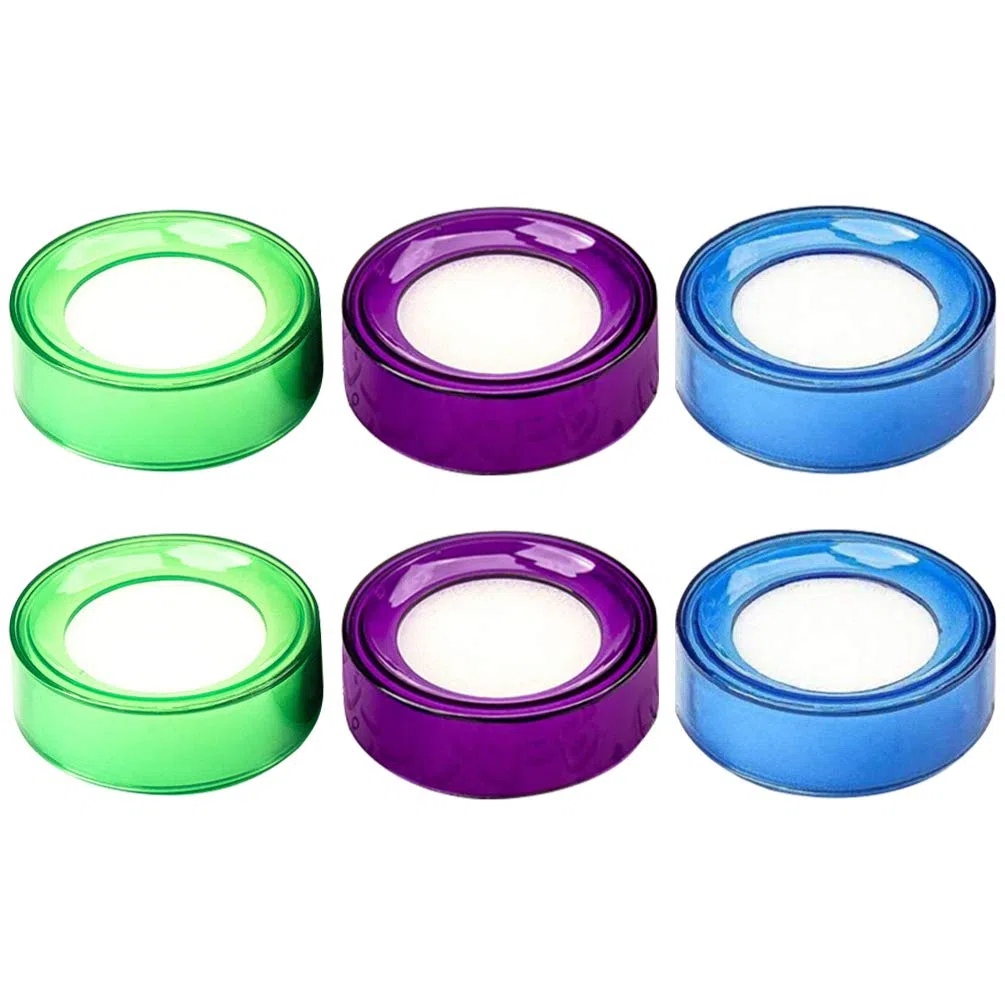 STOBOK 6 Stück Finger Nass Schwamm Schwamm Tasse Befeuchter Fingerspitzen Befeuchter für Geld Kassierer Bank Zählen Papiere Dollarnoten Dokumente (Zufällige Farbe)