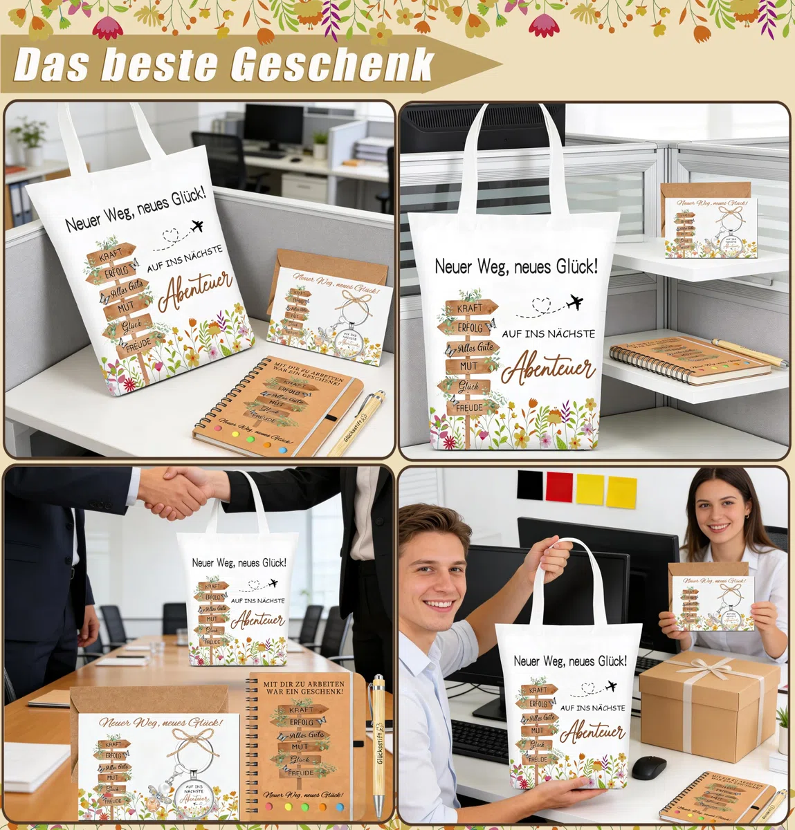 Abschiedsgeschenk Kollegen Kollegin Jobwechsel, 6 Stück Kollegin Abschiedsgeschenk Abschiedsgeschenke für Kollegen, Abschied Kollegin Kollege Dankeschön Geschenke Kleine Geschenke Kollegen Weihnachten
