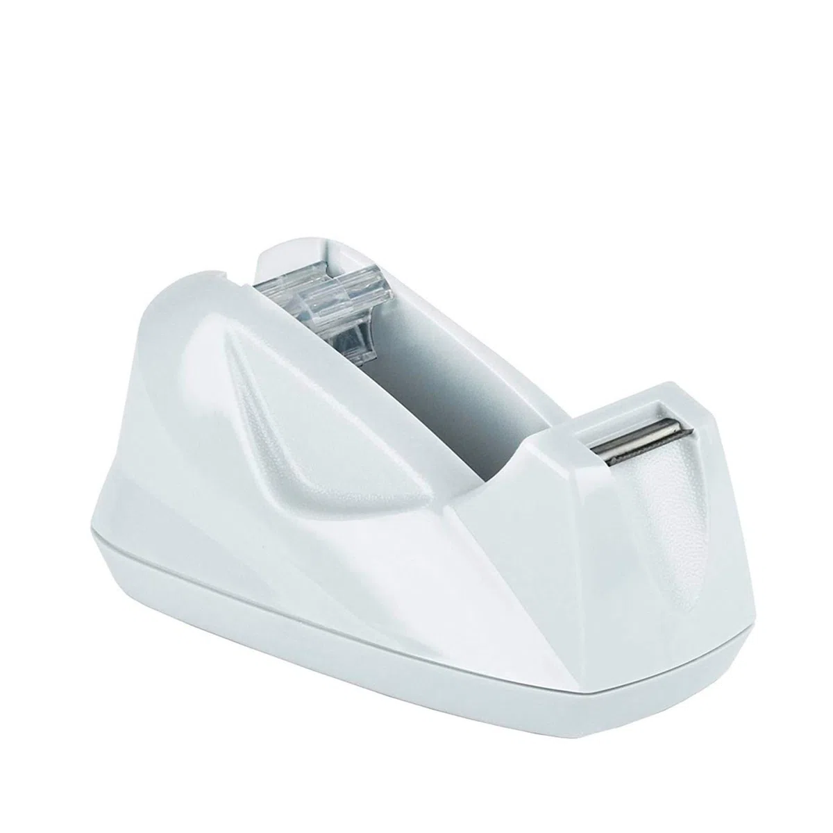 Acrimet Premium Desktop Klebebandabroller, Kunststoff, Rutschfeste Basis (Hochbelastbar) (Weiß Farbe)