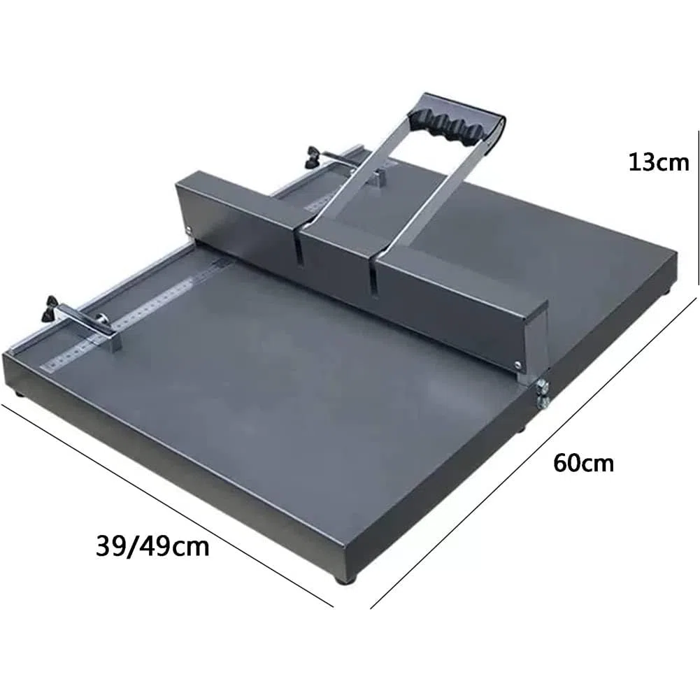 Premium 350 mm manuelle Falzmaschine – A3/A4 Papierfaltmaschine für Grußkarten, Hefte und Fotos – robuster Metall-Papierfalte für präzises Punkten – Desktop-Ritz- und Knitterlösung