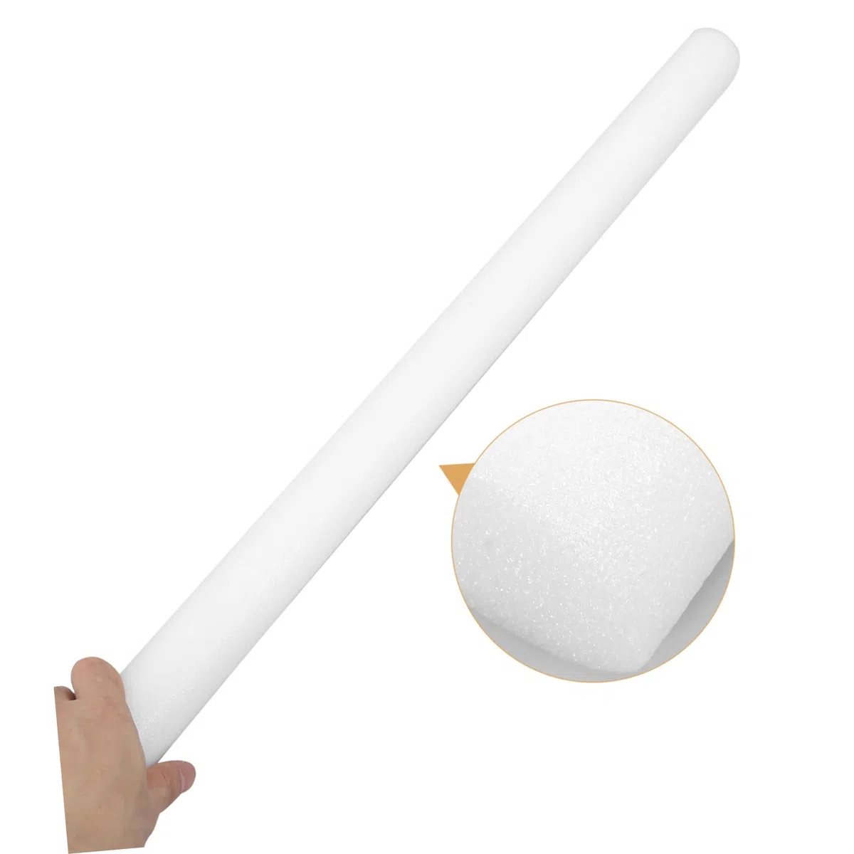 Lurrose Schaumstoff Einsatzstäbe Effiziente Polsterung und Schutz 10 Stück aus Weißem Epe Schaumstoff 4cm Durchmesser für Verpackung und Logistik