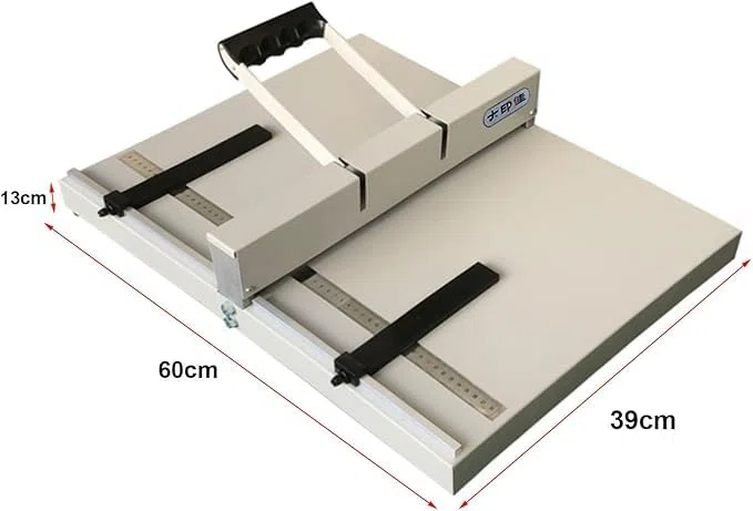 Manuelle Falzmaschine für Papier, A4/A3 Faltmaschine für Büro, Heavy Duty Papierordner zum Ritzen und Knittern