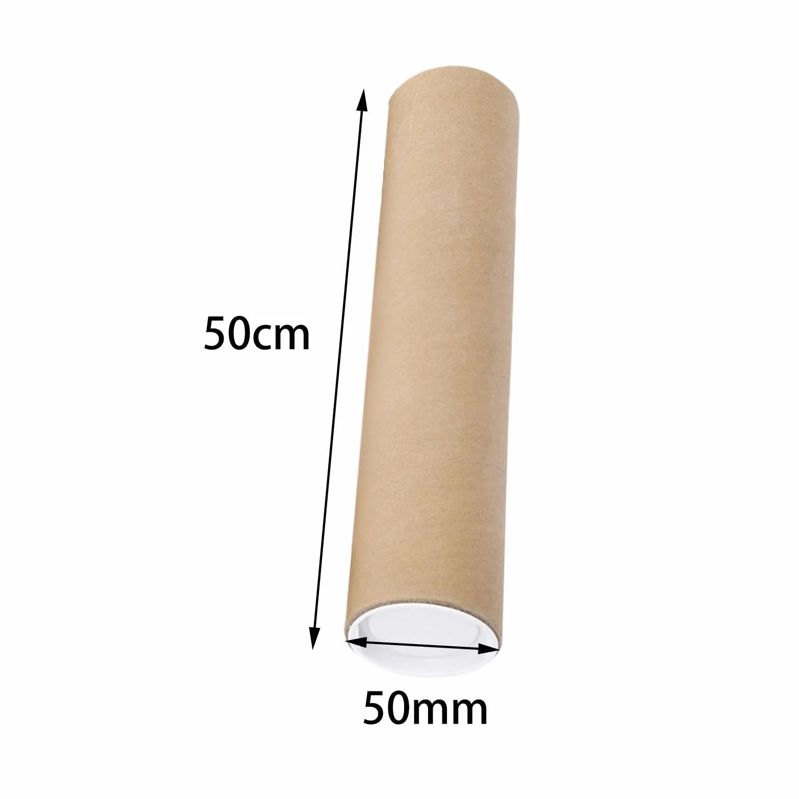 MagiDeal Lange Kartonröhren Große Posterröhren zum für den Versand von Dokumentenpostern, 50CM