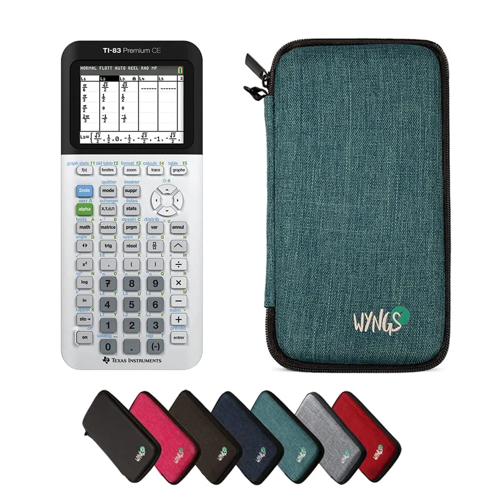 CALCUSO Sparpaket Türkis mit Grafikrechner TI-83 Premium CE