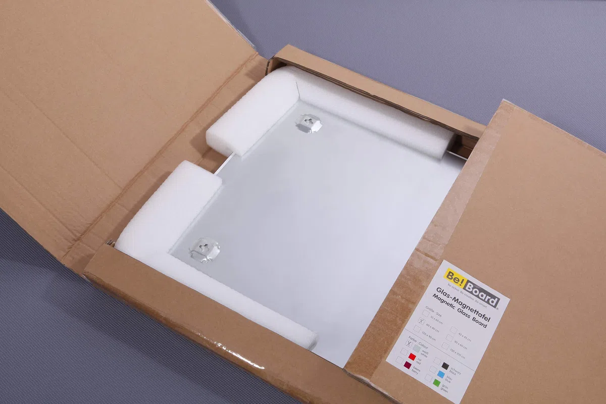 SIGEL BeBoard große Glas-Magnettafel 150 x 100 cm weiß Whiteboard