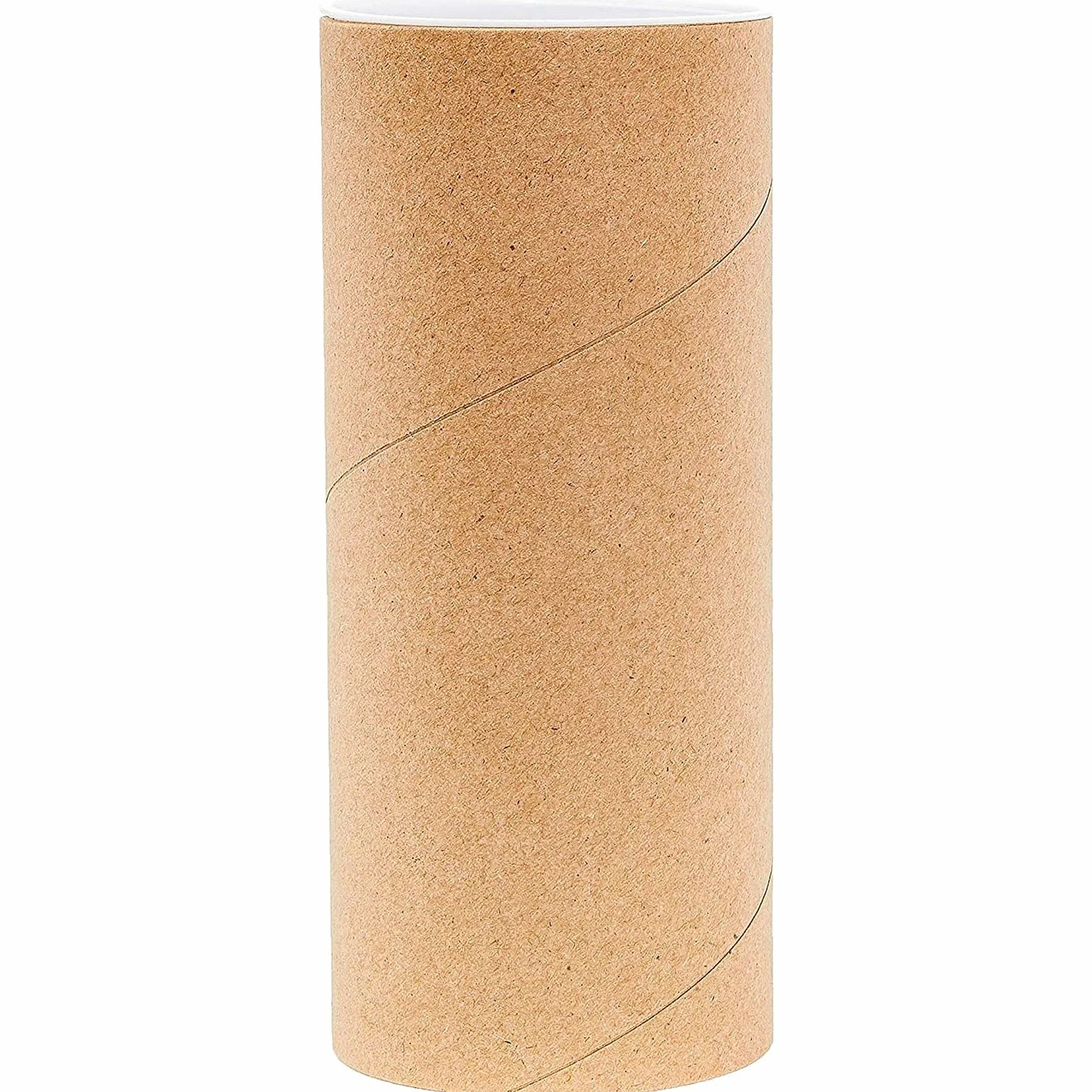 Juvale rollen mit Kappen, 7,6 x 17,8 cm, Braun, Kraftpapier