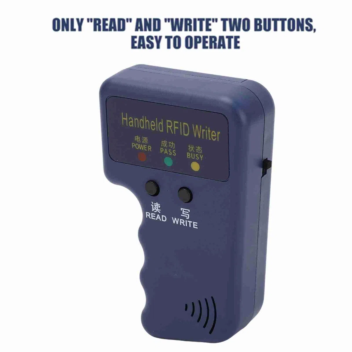 125 kHz Handheld RFID Schreibgerät, Tragbarer RFID NFC Kopierer, Lese- und Schreibgerät, Duplizierer, Chip-Lese- und Kopiergerät + 6 UID-Tags + 6 UID-Karten für Gemeinschaftsbüros und Schulen
