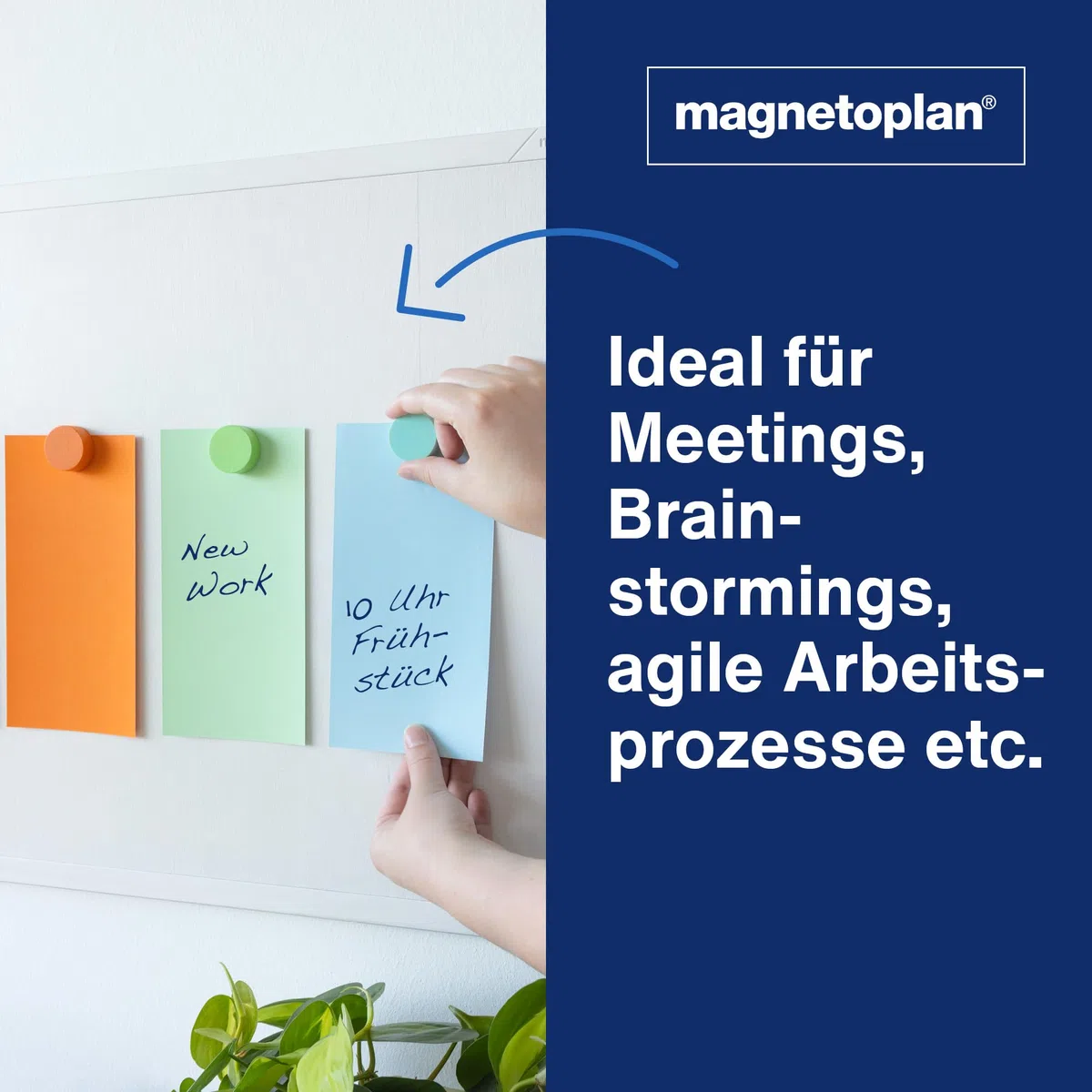 magnetoplan Moderationskarten, rechteckig | BxH 200x100 mm | 500 Stück | Kommunikationskarten in rosa | Für Meetings und Präsentationen | FSC-zertifiziert