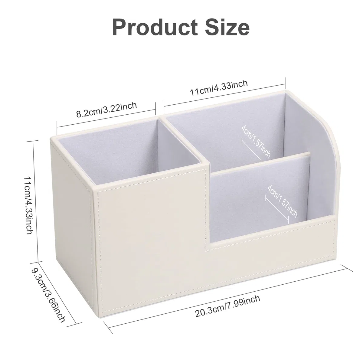 GORESE Stiftehalter Schreibtisch - Büro-Bleistifthalter Organizer Desktop-Schreibtisch-Zubehör Bürobedarf Organisationsdekor (Weiß)