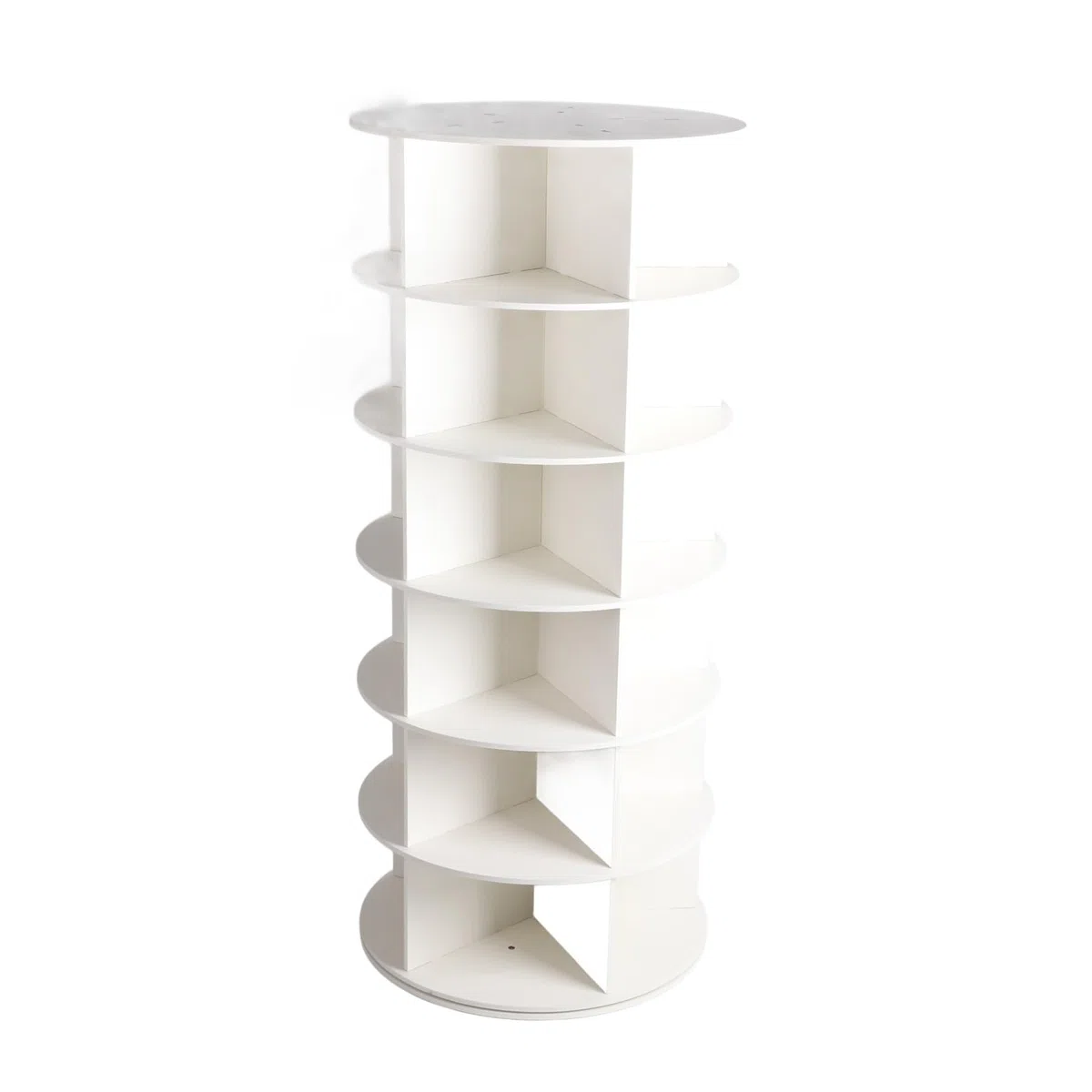 Cocoarm Drehbarer Schuhregal-Turm, 360 Grad PVC-Drehdesign (6 Schichten)