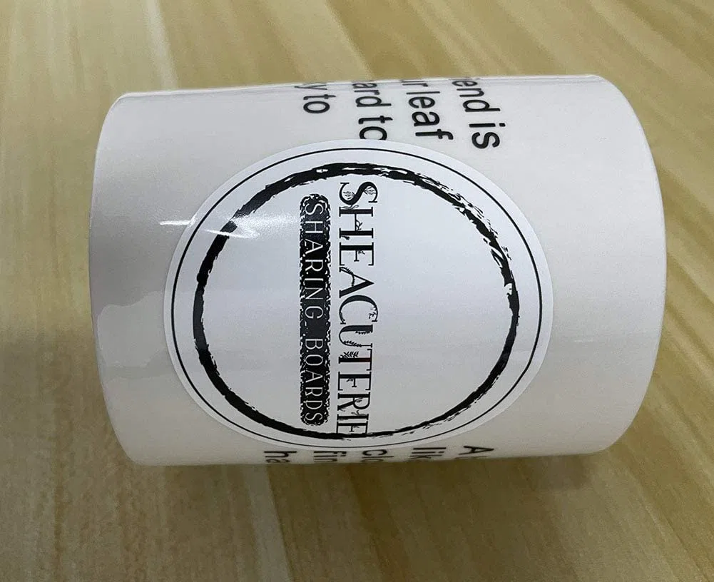 Personalisierte Aufkleber Individuell Etiketten Kleinbetrieb Wasserdicht Text Logo Bild (1000, 10x10cm Runden)