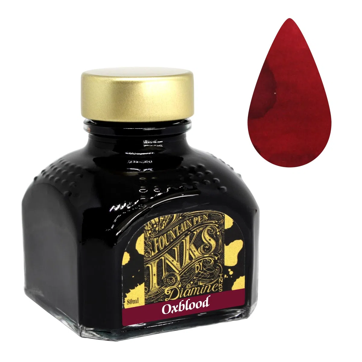 Diamine Füllfederhalter-Tinte, 80 ml, Türkis Oxblood