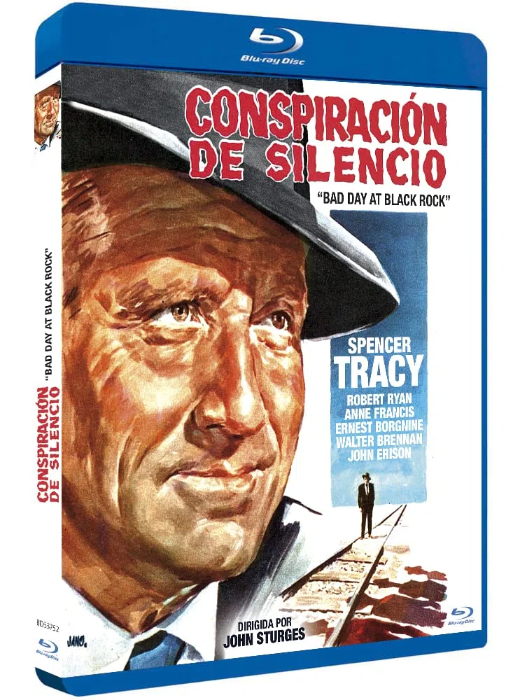 Stadt in Angst - Bad Day at Black Rock 1955 Blu-Ray Spanisch Import mit Deutsche Originalton, Spencer Tracy, Robert Ryan, Lee Marvin