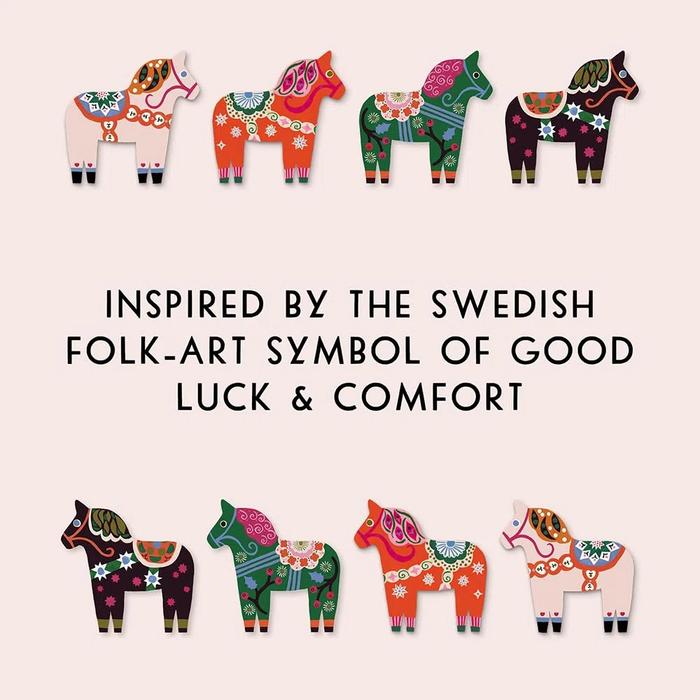 Dala Horse Notes: 16 Flat Cards and 16 Envelopes