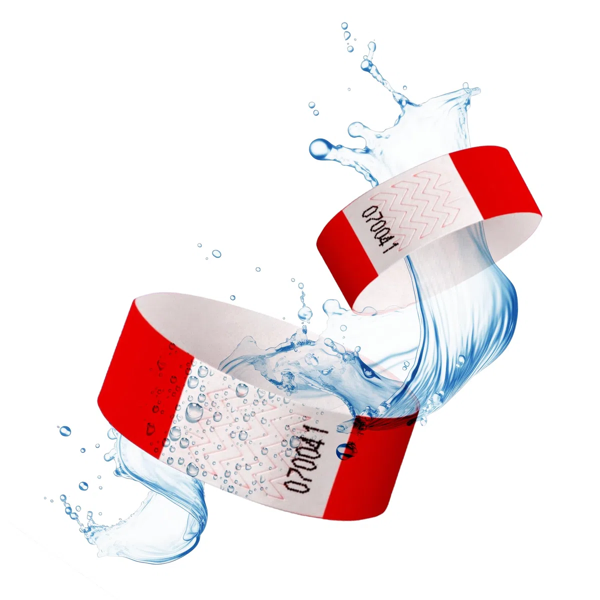 Einlassbänder aus Tyvek Individuell Schwarzer Bedruckte 19 x 255 mm mit Personalisierten Text/Logo - 100 Stück Party Eintrittsbänder - Selbstklebend und Wasserdicht Festival Armbänder