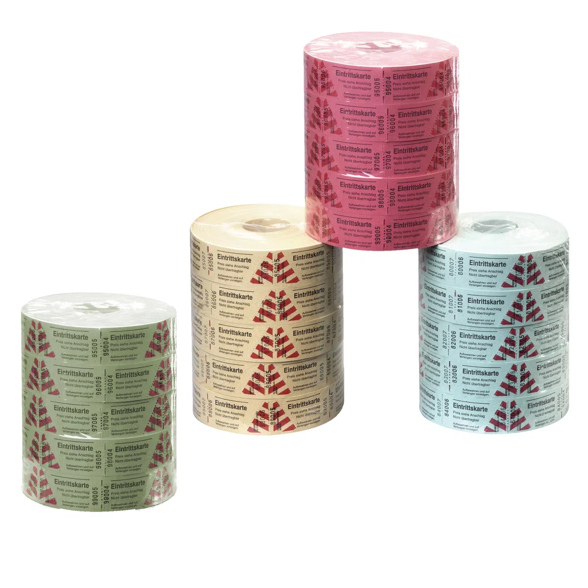 Herlitz 791822 Eintrittskarten 5x1000 Abrisse, 5 Rollen