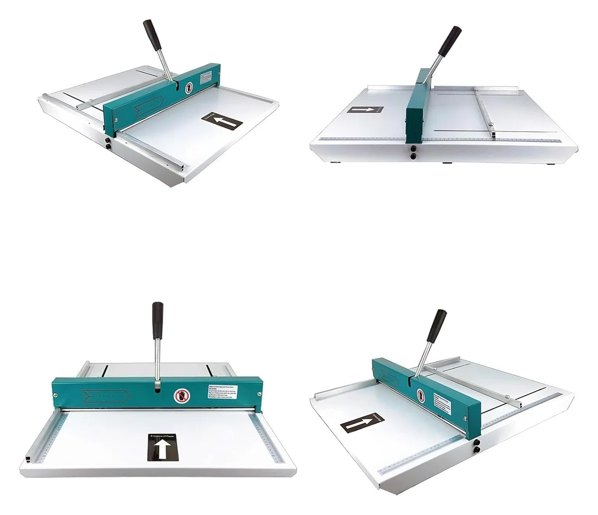 Manuelle Papierfalzmaschine, 480 mm, mit Positionierungslineal, hochfester Falzfalter, 0,8 mm Einkerbungstiefe für Büro und Zuhause