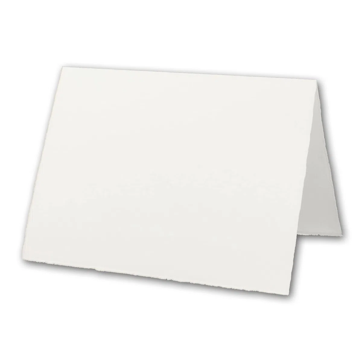 75x DIN A6 Vintage Faltkarten, Büttenpapier, 105 x 148 mm - hoch-doppelt, Natur-Weiß 240 g/m² - Vellum Oberfläche - Karten aus Büttenpapier