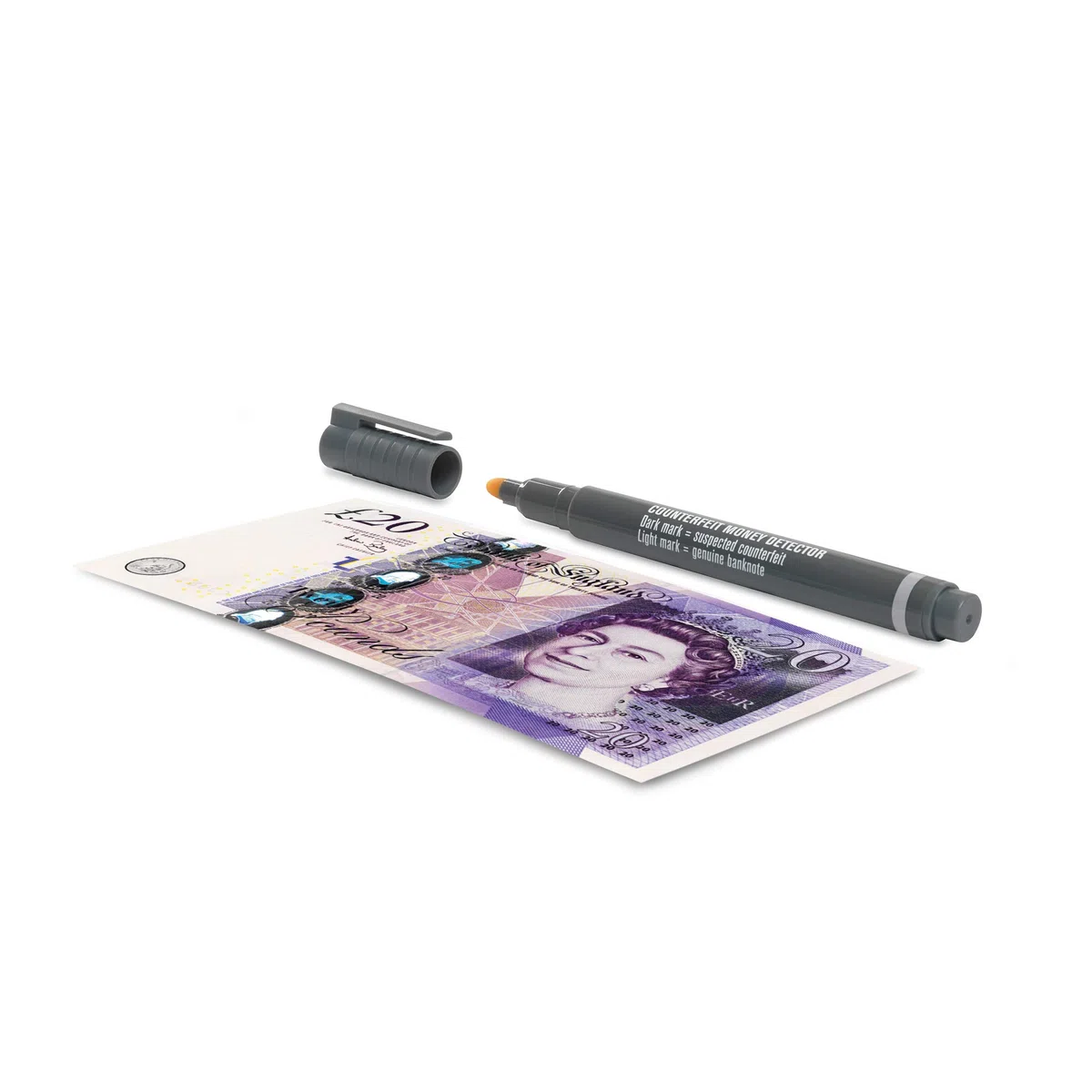 Safescan 30 Geldprüfstift zur schnellen Überprüfung von Banknoten - Prüfstift für Geldscheine - Set mit 20 Banknotenprüfstiften