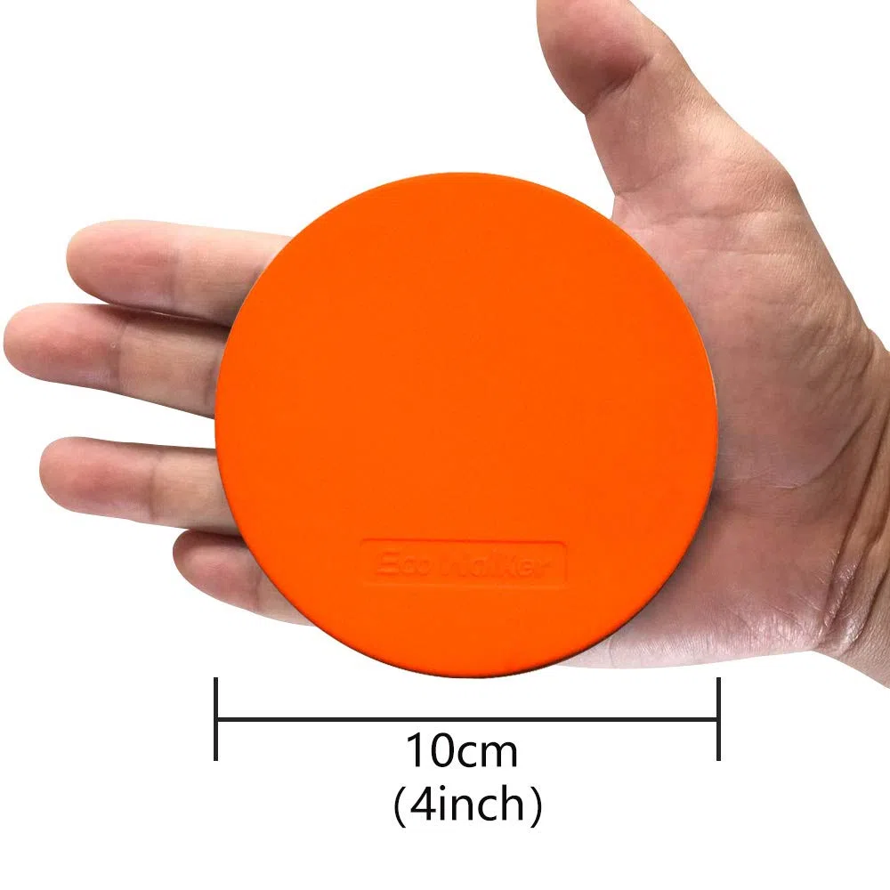 Flache Marker Spot Cones 4 Zoll (10 cm), 20er-Set – rutschfest für Klassenzimmer, Vorschule & Kindergarten, Fußball & Agilität – Kinder, Schule, Trainer (Mehrfarbig)