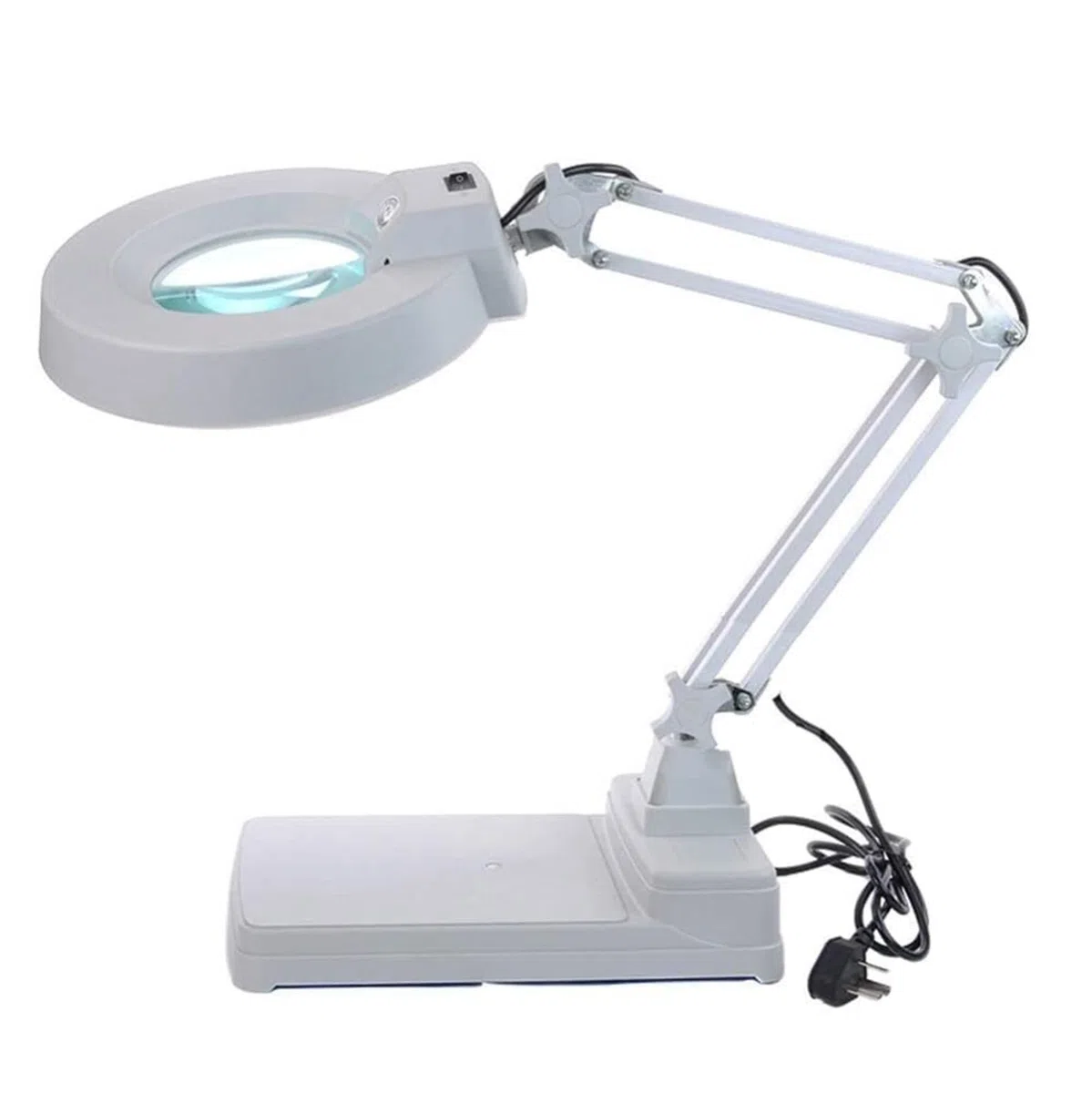 Vergrößerungsglas, 10-fache LED-Beleuchtung, freihändige Vergrößerungsglas mit LED-Lampenständer, höhenverstellbares Tisch- und Schreibtischvergrößerungsglas mit Beleucht,