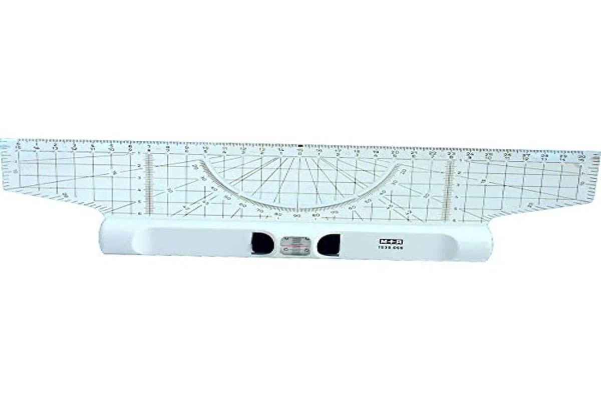 M+R 715300000 Roll Lineal 30 cm Acrylgals Winkelmesser Lupe