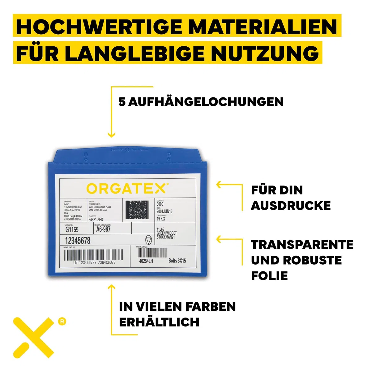 Sichttasche DIN A6 quer | Schutzhülle, Dokumentenhülle | Weich-PVC Dokumententasche | Sichttasche zum Anhängen, Dokumentenmappe, ideal für Farbleitsysteme | 10er Pack, Hellgrau