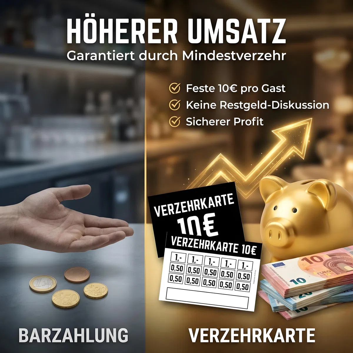 100x Verzehrkarten zum Abstreichen - Wertkarten für Veranstaltungen, Vereine & Gastronomie als Alternative für Wertmarken (10 Euro, 100 Stück)