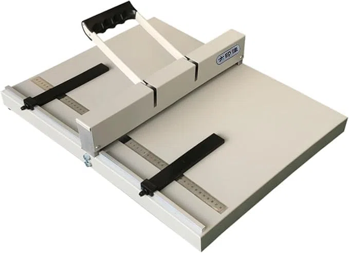 Manuelle Falzmaschine für Papier, A4/A3 Faltmaschine für Büro, Heavy Duty Papierordner zum Ritzen und Knittern