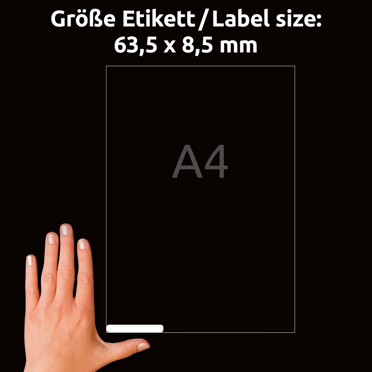 AVERY Zweckform L6022REV-25 Etiketten für Data Cartridges (2.400 Aufkleber, 63,5x8,5 mm auf A4, bedruckbar, selbstklebend, wiederablösbar, für Data Cartridges, HI8 und Travan) 25 Blatt, weiß