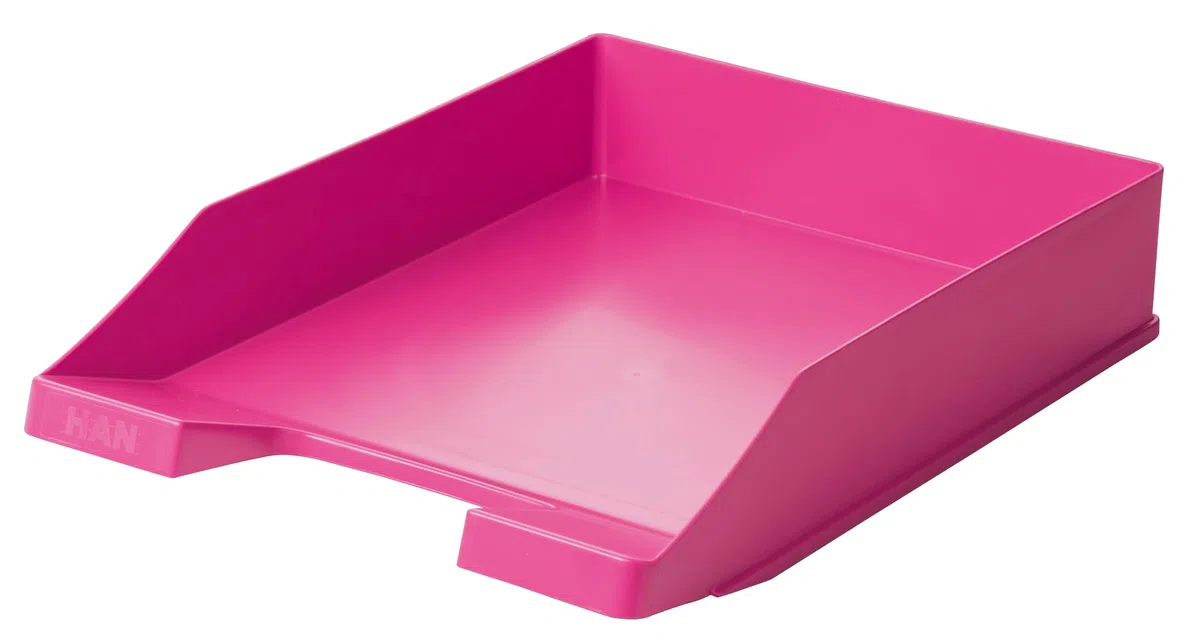 HAN 1027-X Briefablage Klassik, DIN A4/C4, stapelbar, stabil, modern (Sortiert | Trendfarben, 5er Pack)