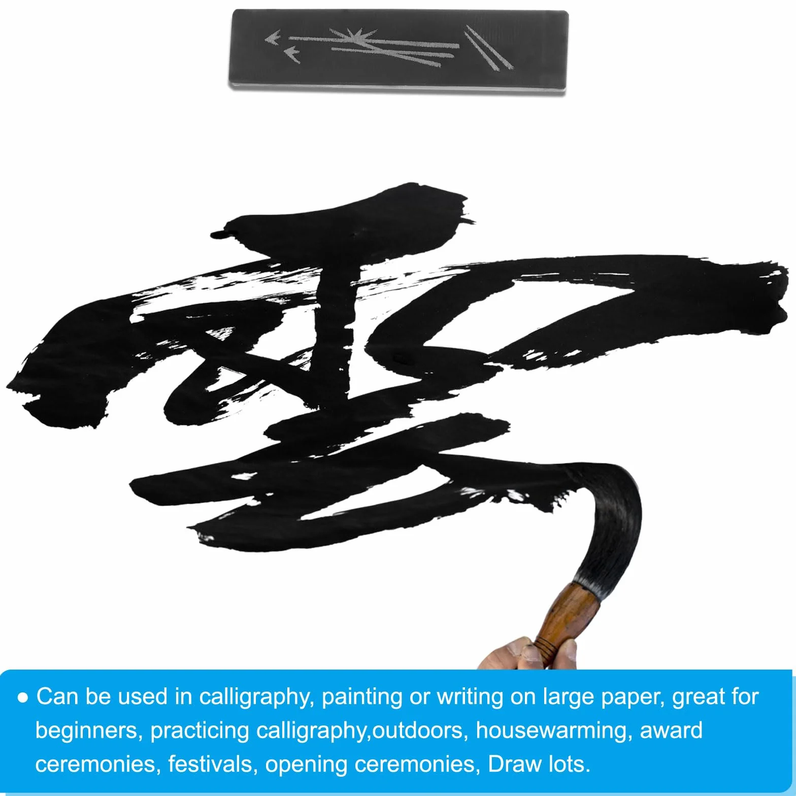 PATIKIL Kalligrafie Papiergewicht 1 Paar Briefbeschwerer Chinesische Kalligrafie Steine 18cm/7"