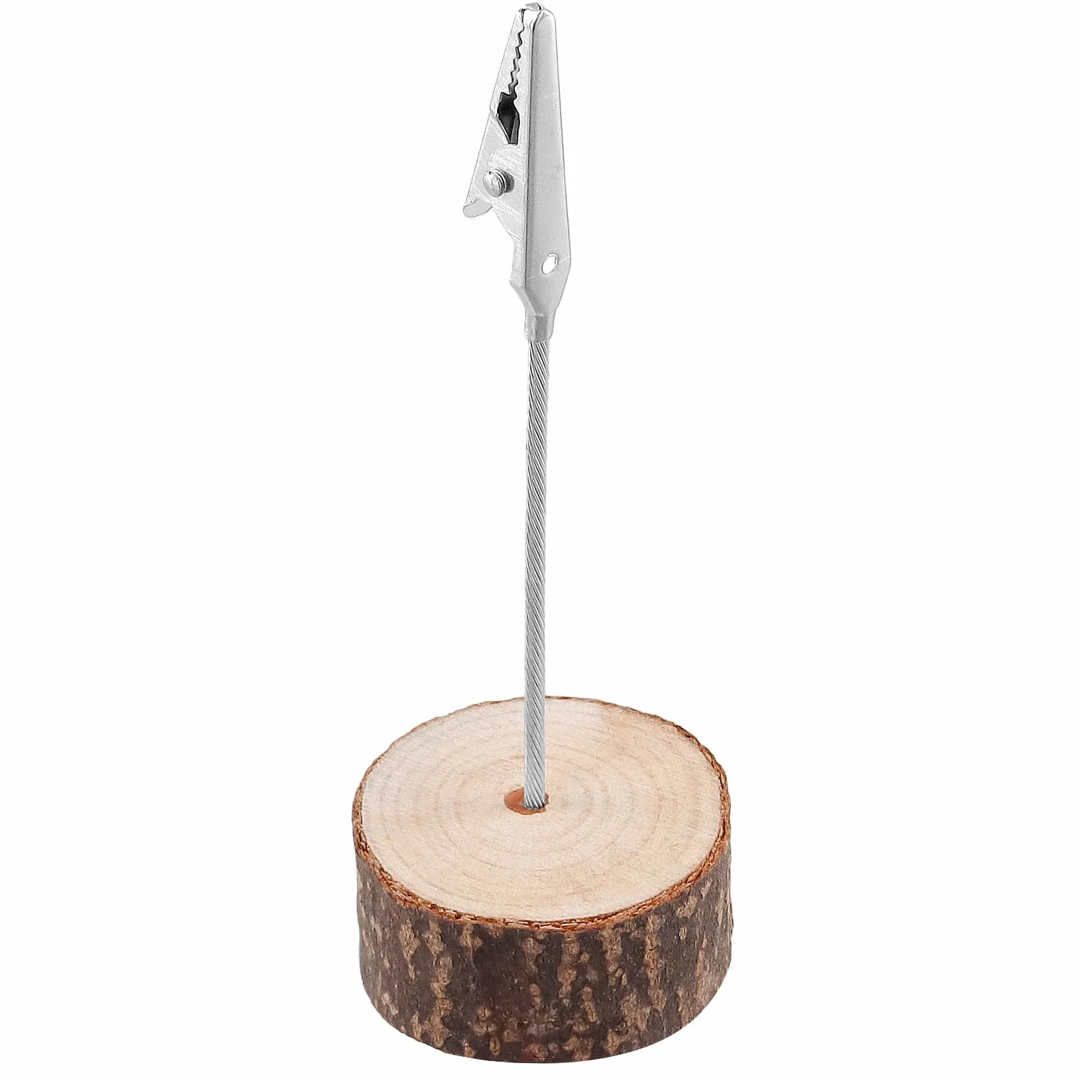 KEILEOHO 30 Stück Fotohalter Holz mit Klammern, Memo Clip Halter Ständer, Postkartenhalter Kartenständer Fotoständer mit Clip Klammer für Postkarte, Karte, Foto, Hochzeit, Festival, Party