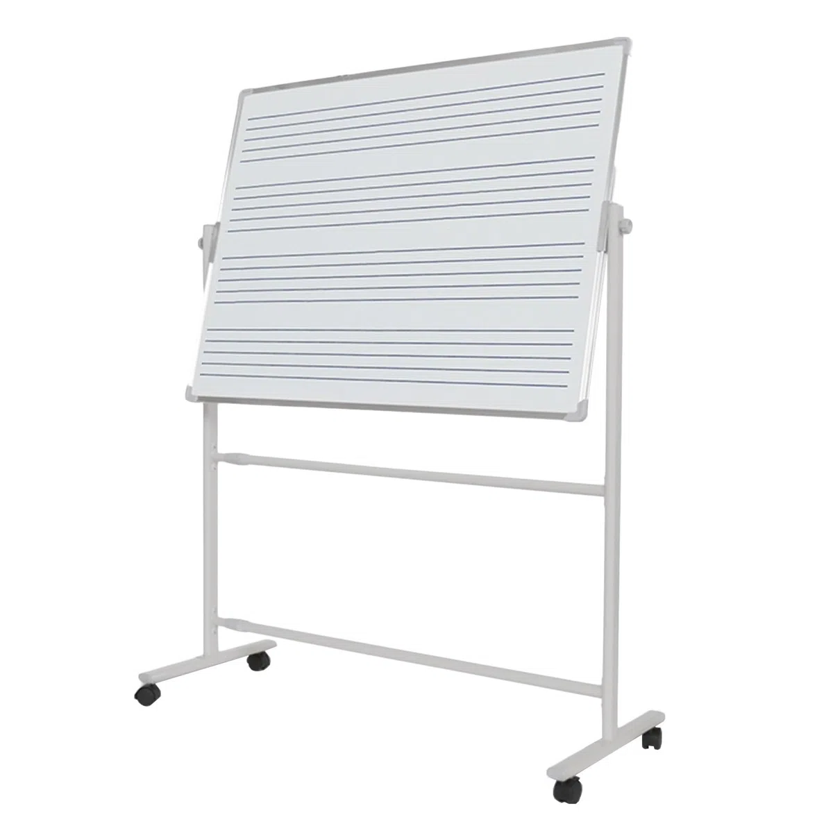 Doppelseitiges Whiteboard - höhenverstellbares, trocken abwischbares Whiteboard mit Notenlinien, geeignet für den Unterricht zu Hause und in der Schule, ideal für Kreativität und Zeichnen (7