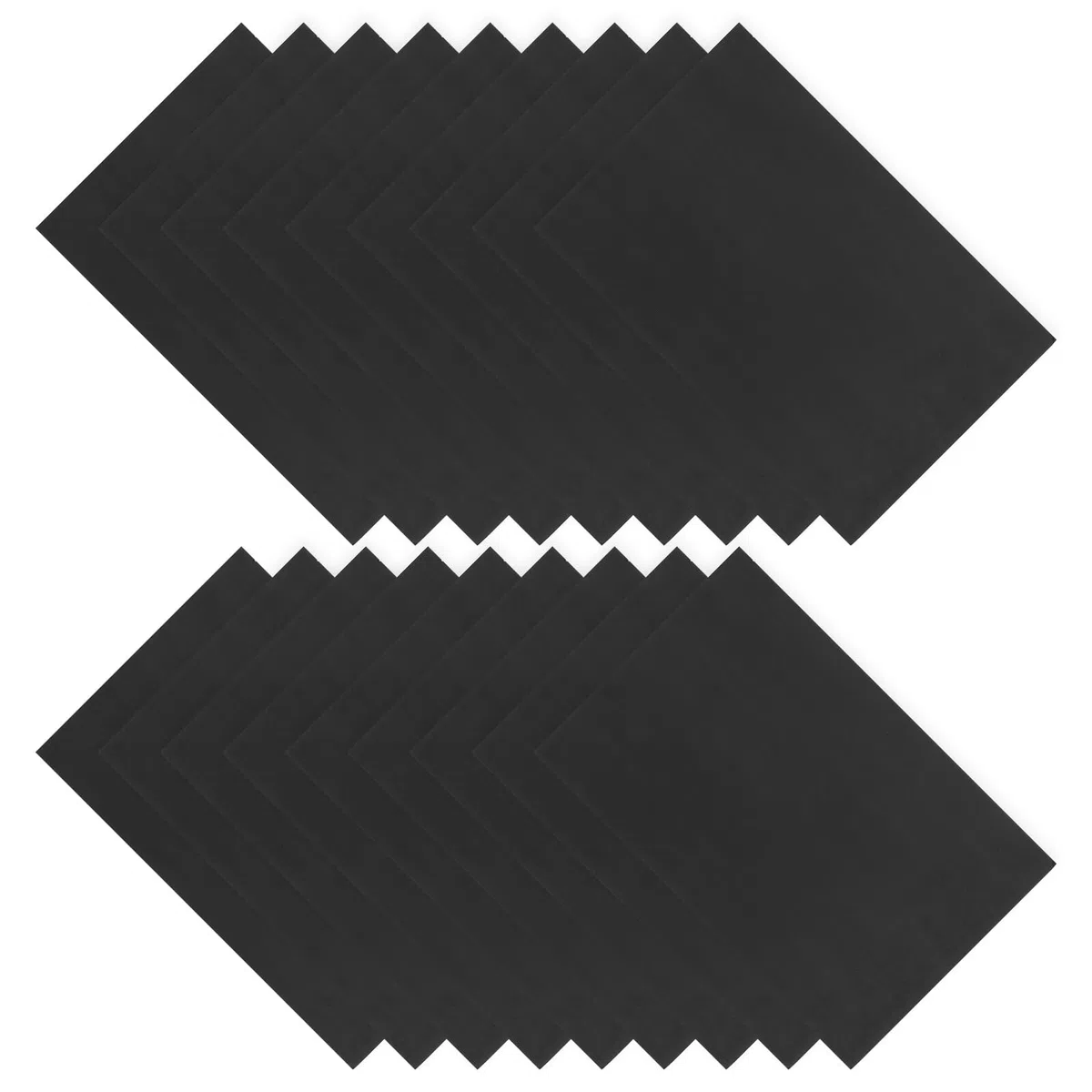 20 Stück Schwarze Schaumstoffplatten aus Leichtem Schaumstoff Wiederverwendbar für Schulprojekte und Veranstaltungen