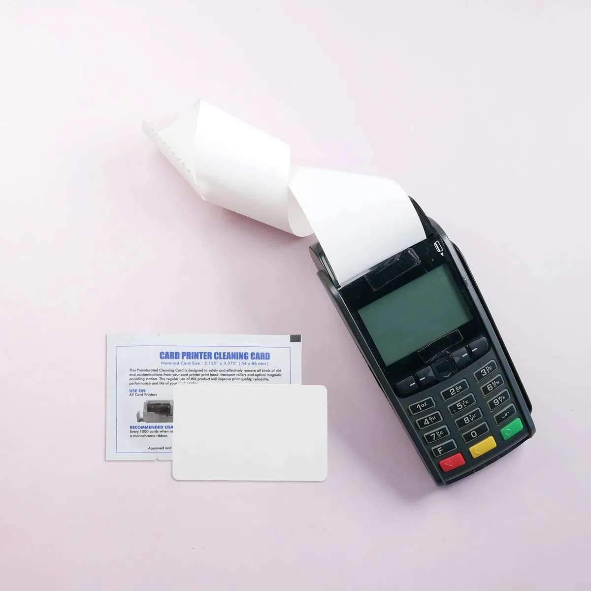 COHEALI 15x Kartenleserreinigungskarten für POS-Terminals & Ausweisdrucker Reinigungskarten kompatibel mit Datacard, Evolis Kartenreinigungsset für Kartenleser & Geldzählgeräte