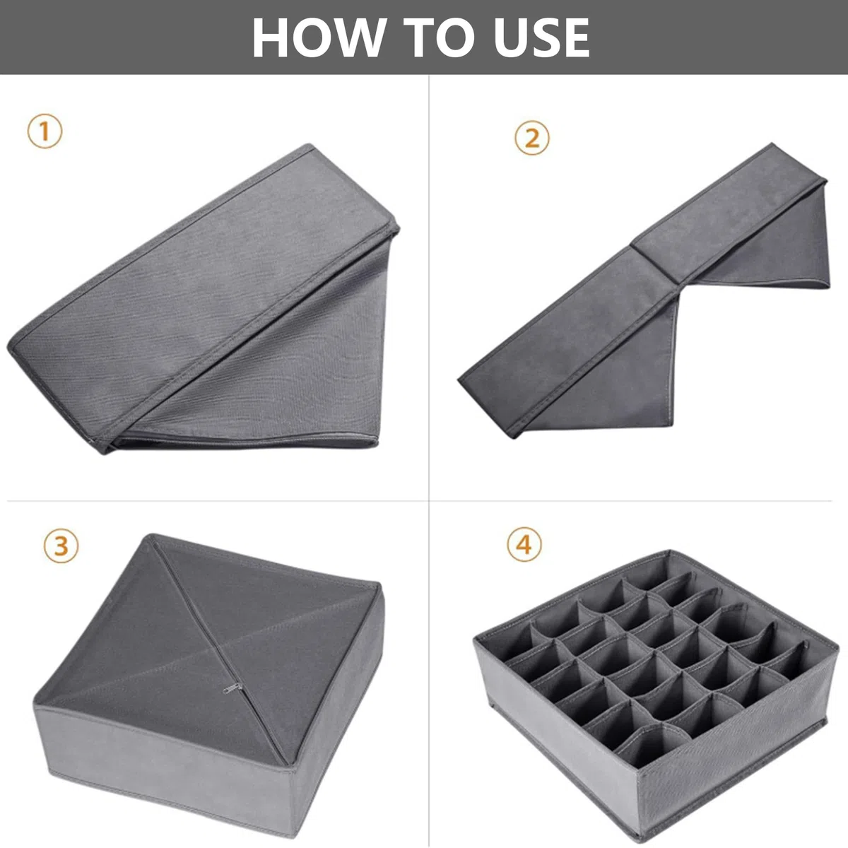 Handy Aufbewahrungsbox Desktop Multifunktionale Handygarage Organizer Telefonbox Storage Kasten Smartphone-Ablagebox Schulungen Klassenzimmer Büro Seminare Konferenzen (grau, 24 Grids)