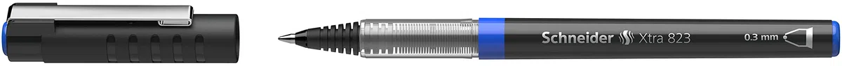 Schneider Xtra 823 Tintenroller (Konusspitze aus Edelstahl, 0,3 mm) 10er Packung blau