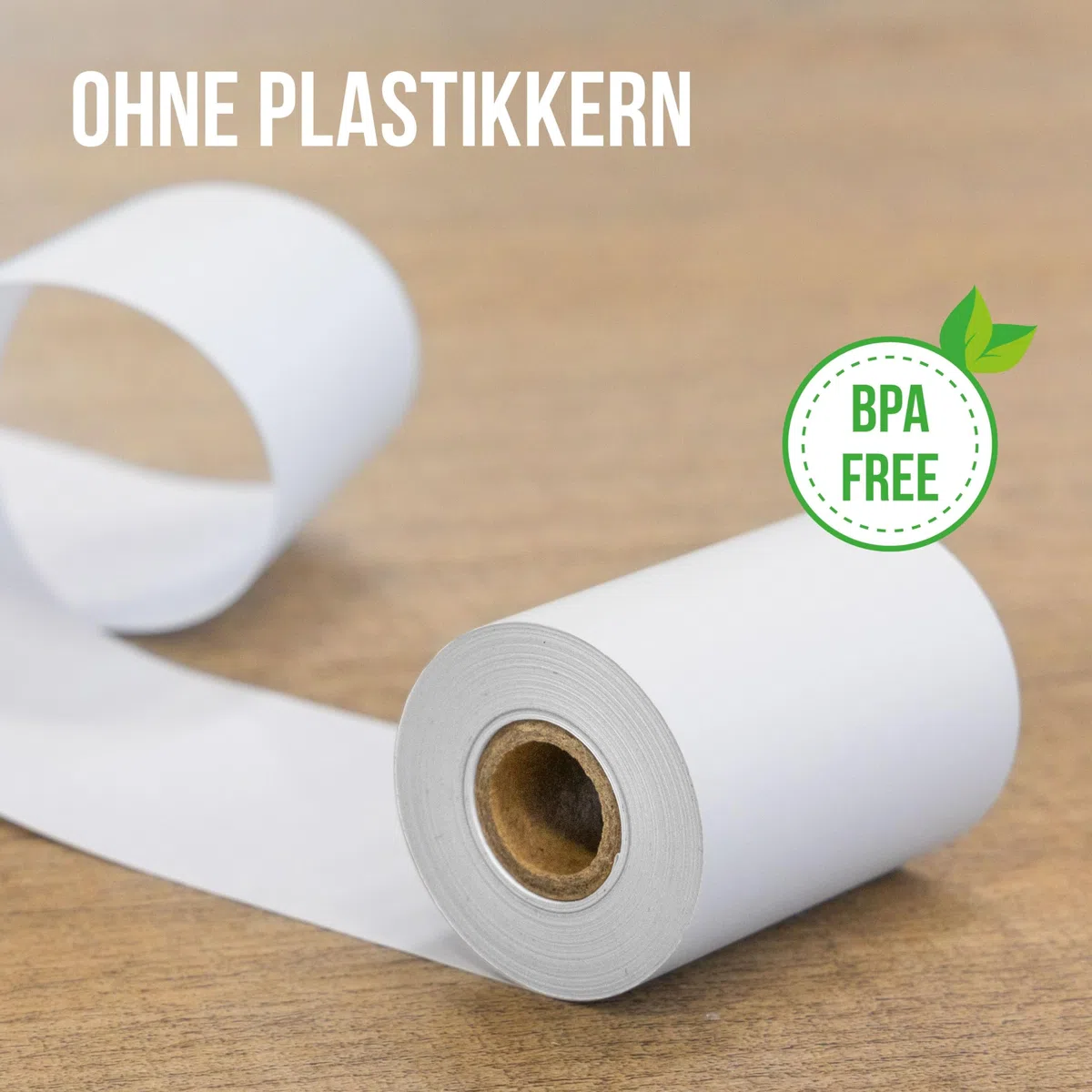 Kineco Ec-Cash Kassenrollen 57mm x 18m x 12mm - Thermorollen, Thermopapier, Bonrollen für Bankomat - Kredit-Kartenlesegeräte (57x38,5x12) 20 Rollen