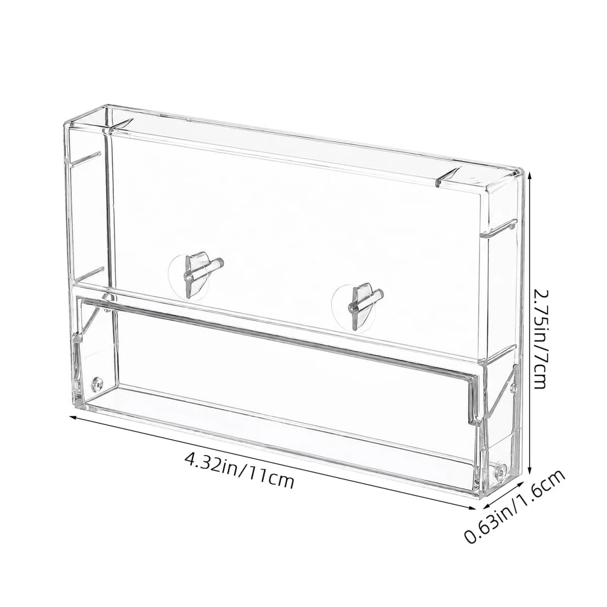 TOYANDONA 6er Satz Durchsichtige Kassettenhüllen Kunststoff Aufbewahrungsboxen Hochtransparente Audiokassettenbox Organizer für Standardkassetten