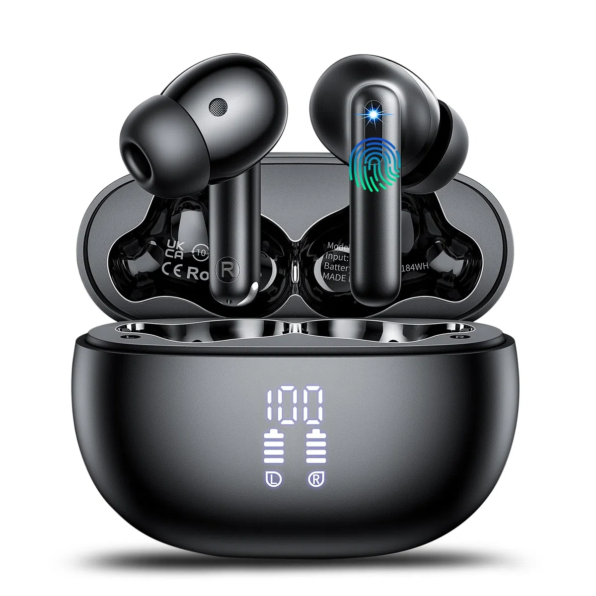 KI Kopfhörer Übersetzer, 42Std Bluetooth 5.4 Sprachübersetzer Kopfhörer mit 164 Sprachen, 7 Übersetzungsmodi Echtzeit Übersetzer Ohrhörer mit ENC Mic, 3 in 1 Übersetzungskopfhörer für Business Schwarz