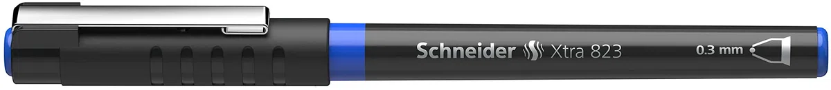 Schneider Xtra 823 Tintenroller (Konusspitze aus Edelstahl, 0,3 mm) 10er Packung blau