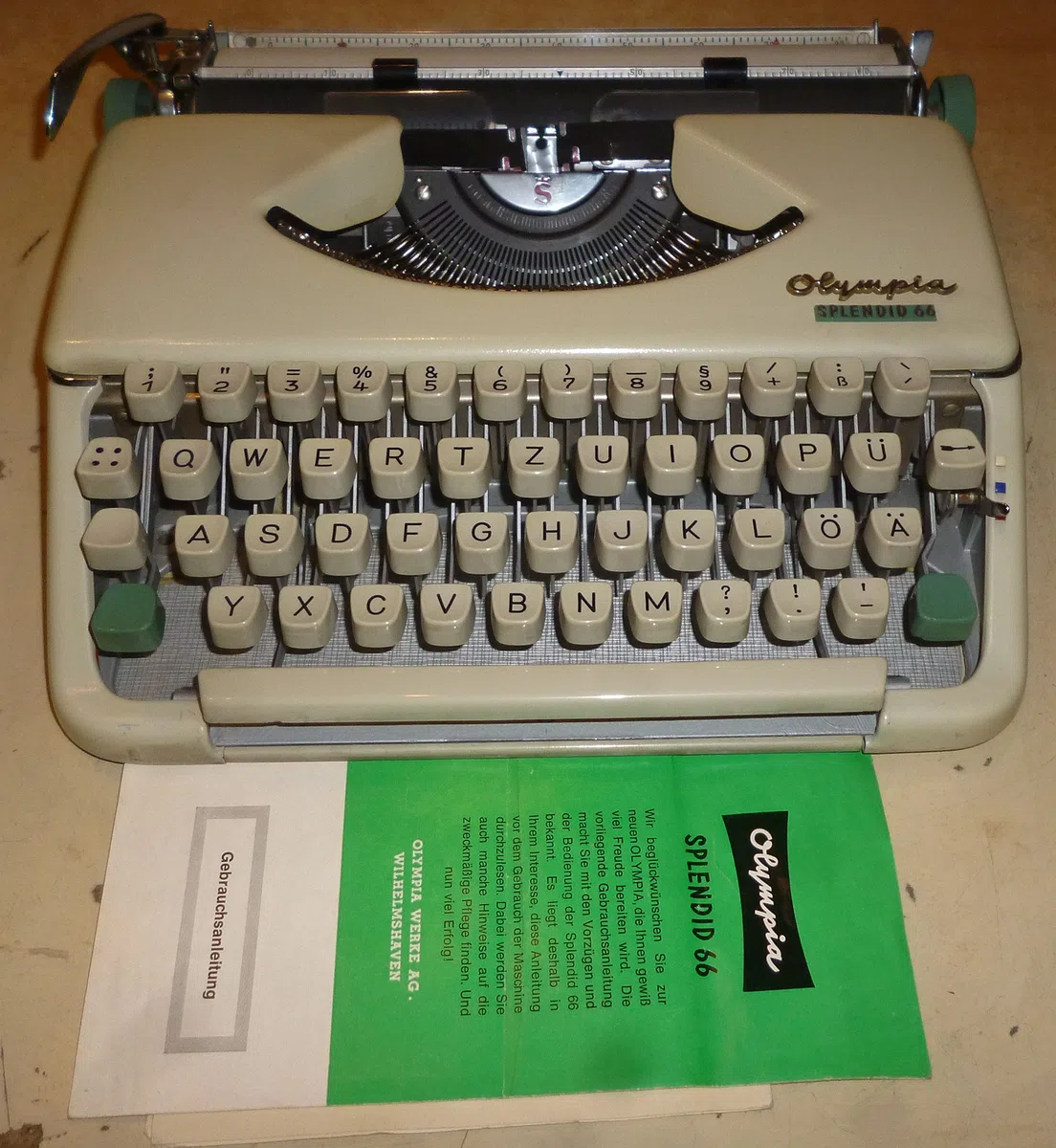 Splendid 66 mechanische Schreibmaschine