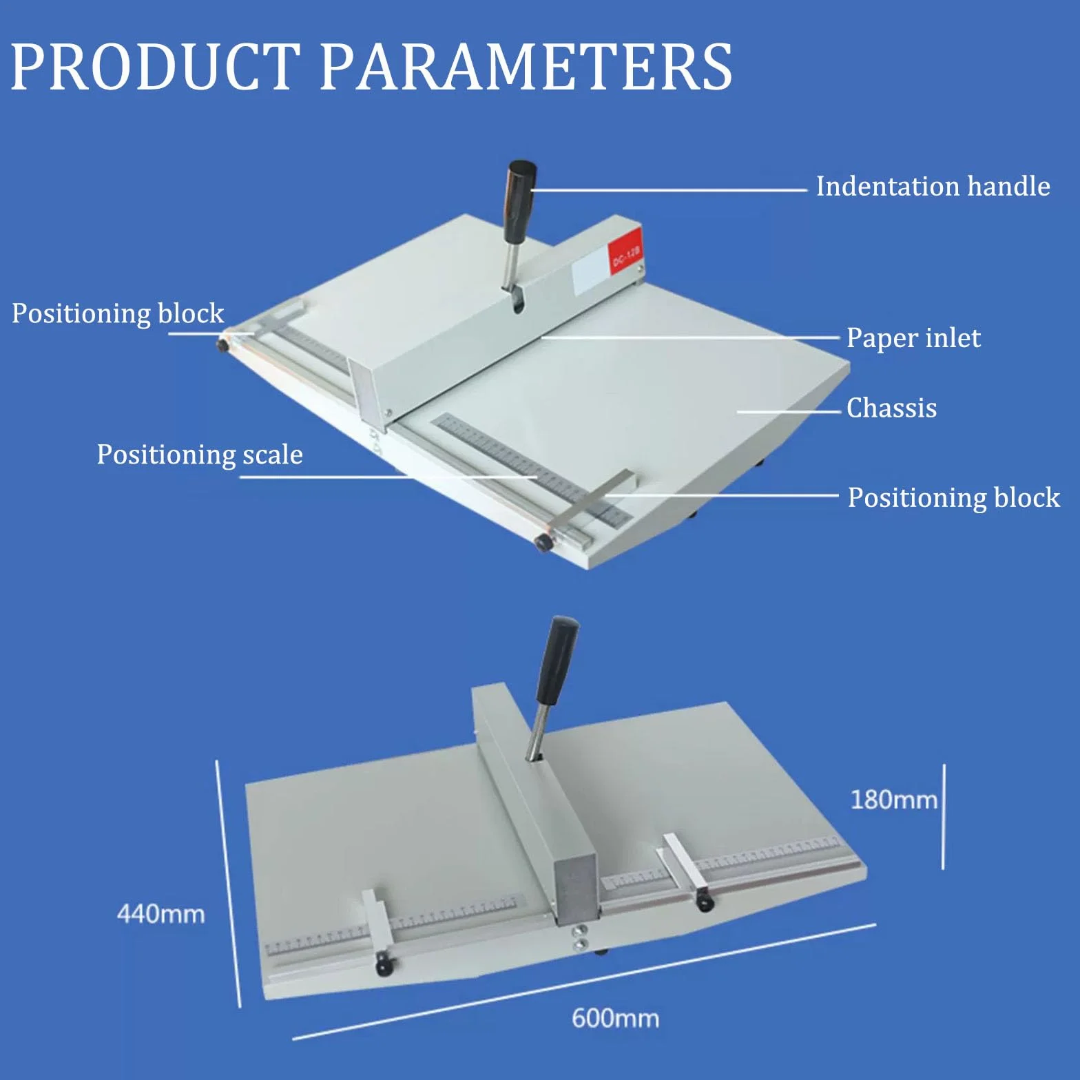 Strapazierfähiger manueller Papier-Roller und Punktezähler, A4-Kartenordner mit 2 Magnetrücken, Büro-Punktewerkzeug