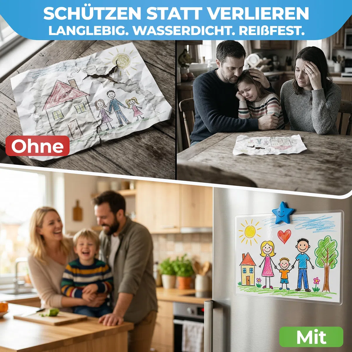 XLam Laminierfolien A4-2 x 80 Mic - matt/glänzend - 100 Stück- PREMIUMQUALITÄT FÜR PERFEKTE LAMINIERERGEBNISSE