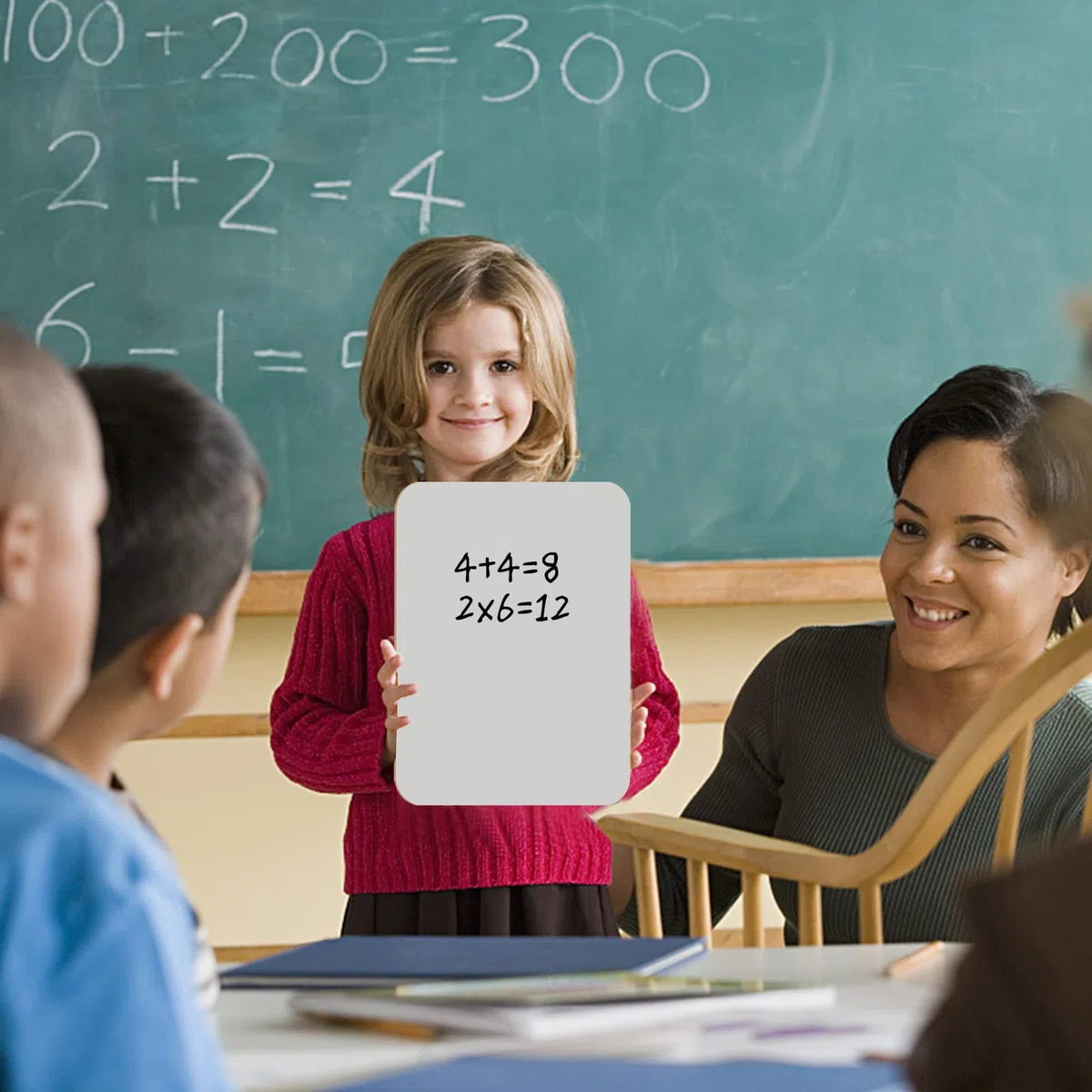 Hisredsun 8 Stück whiteboard klein, Mini Whiteboard a4, abwischbare tafel mit 8 Stiften und 8 Radiergummis, kleines whiteboard für Klassenzimmer, Zuhause und Büro